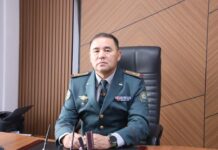 АЛИХАНОВ Кайрат назначен заместителем начальника Департамента по чрезвычайным ситуациям по Туркестанской области
